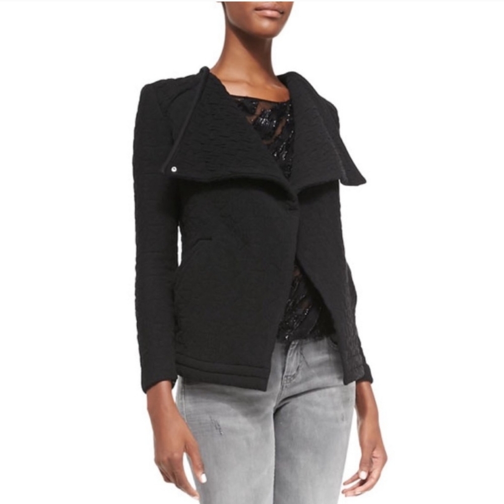 Iro Heddi Textured Patterned Knit Jacket Women's … - image 8